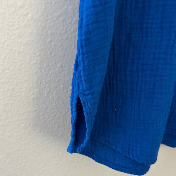 Blue rails guaze Women's Top - Picture 2 of 6